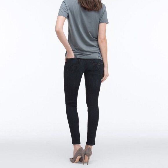 NEW Ag Adriano Goldschmied Women's Low Rise THE LEGGING ANKLE Coal grey - Picture 3 of 9